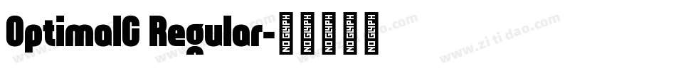 OptimalC Regular字体转换